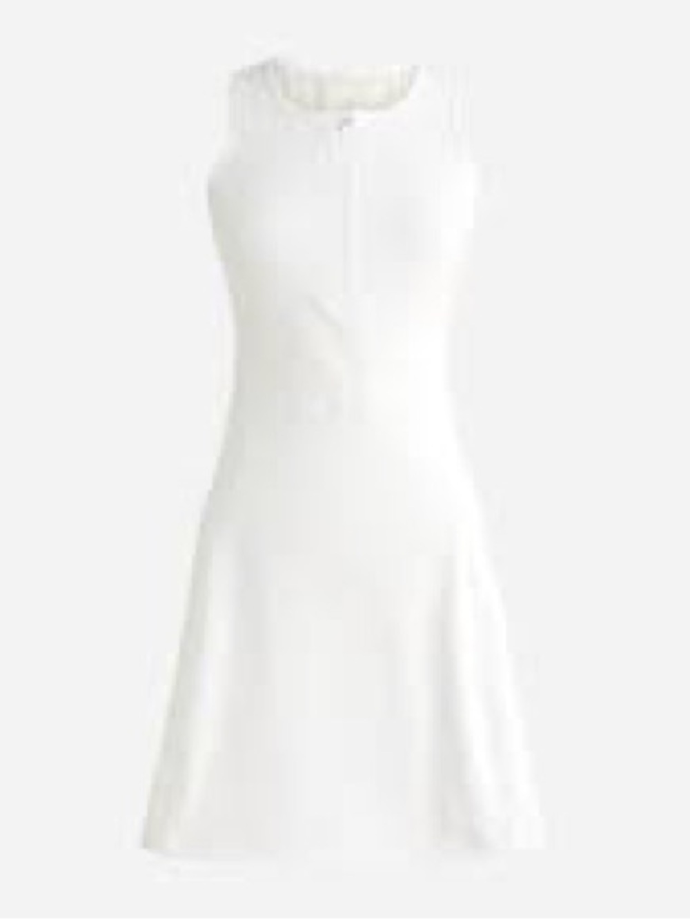 J.Crew CloudStretch Half-Zip Sports Dress in White XS